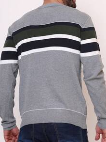 Men Sweaters - 灰色 - 查看 2