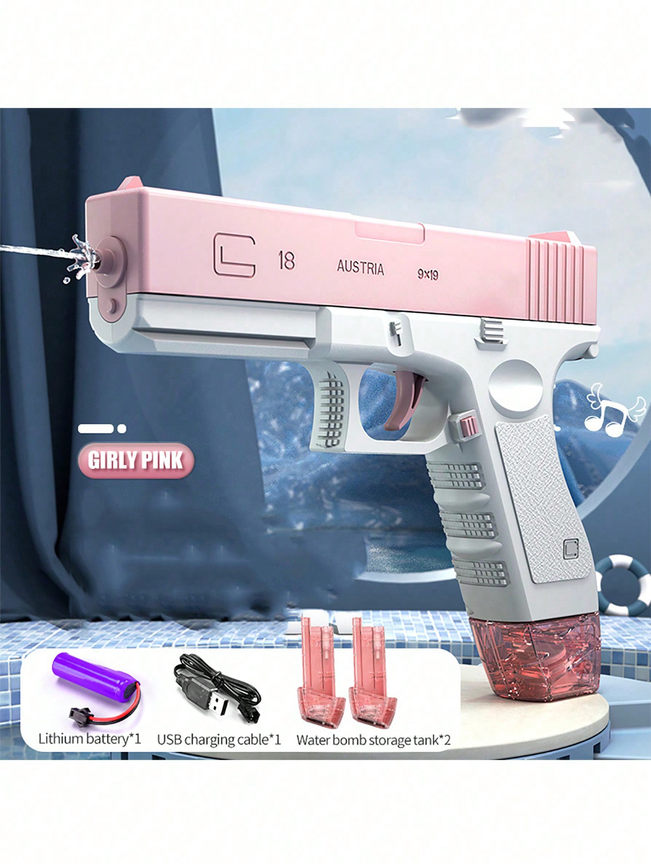 Automatic electric water gun