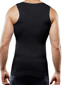 Men's 2 Pcs Compression Shirt Slimming Body Shaper Vest Gym Workout Tank Top Sleeveless Abdomen Shapewear Gynecomastia Compression Shirts, Tummy Control Undershirts - Change In Seconds