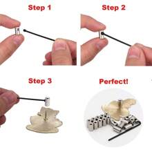 10Pcs Brooch Pin Safe Keepers Pin Locks Pin Backs Clasp Locking Pin Keeper Backs Locking Pin Backs With Wrench Tools - Multicolor - View 4