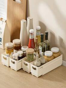 1 pieza Caja de almacenamiento expandible para escritorio, snack, artículos diversos y organización de la cocina - Albaricoque - Ver 4