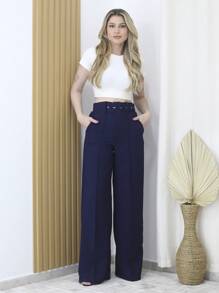 Women Pants - 彩色 - 查看 1