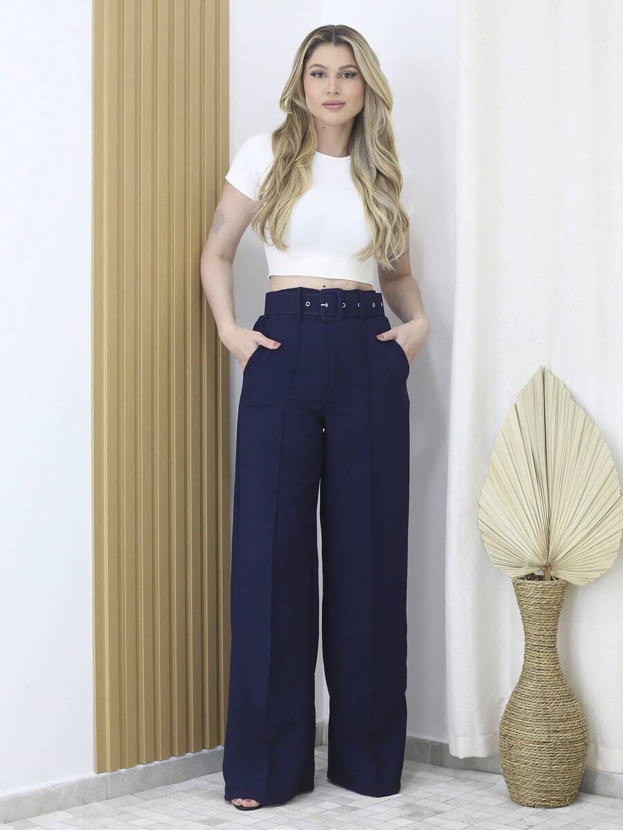 Women Pants - 彩色 - 查看 1