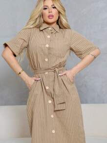 Women Dresses - Màu be - Xem 2