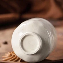 Taza de café de cerámica extra grande, taza grande de té de gran tamaño - Beis - Ver 6