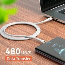 Cable de datos y carga rápida de 66W 5A Tipo C a Tipo C para accesorios de teléfono móvil , Honor, , Redmi, POCO, Samsung, OPPO, OnePlus, cargador de alta velocidad para automóvil, cable USB C, cable de carga Tipo C compatible con iPhone 15 - Dorado - Ver 2