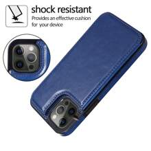 Luxury Durable Leather Wallet Phone Case Compatible With IPhone 16e 16 15 14 13 12 11 Pro Max SE X XR XS Max 8 7 6 6S Plus Compatible With Samsung Galaxy S25 S24 S23 S22 S21 S20 Ultra A13 A14 A15 A35 A53 A54 A55 S23 FE S24 FE Kickstand Credit Card Slots Holder Shockproof Phone Cover Waterproof Anti-Fall Scratch Resistant