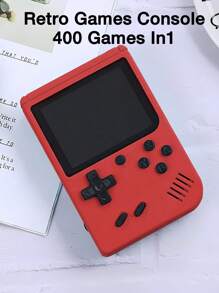 2.4 Inch Lcd Screen Retro Video Game Console Built-In 400 In Handheld Portable Pocket Mini Game Console Christmas Gift Christmas, Day Gift - Single Player Only - View 2