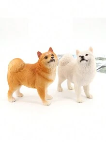 1 pieza Juguete de perro Golden Retriever realista, suave y de peluche - amarillo - Ver 7