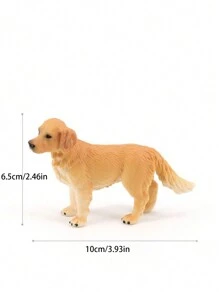 1 pieza Juguete de perro Golden Retriever realista, suave y de peluche - amarillo - Ver 8