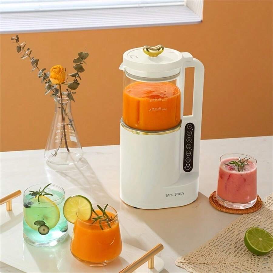 Mrs.Smith 1入 Madame Smith 800ml 電動迷你全自動破壁煮豆漿機，多功能家用電器，無需過濾，適合1-4人使用 - 美規A型插(110-127V) - 查看 1