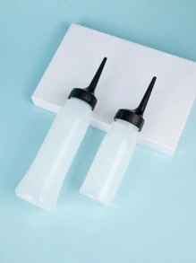 WANMEI 1 cái hoặc 2 cái/bộ Chai nhựa trong suốt đựng thuốc nhuộm tóc, chai đựng dầu dưỡng tóc dùng trong salon, dung tích 8.12oz và 4.06oz. - Nhiều màu - Xem 6