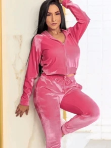 Women Two-Piece Outfits - Màu Hồng Tươi - Xem 1