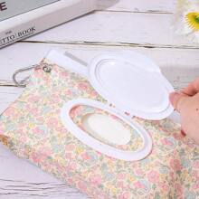 Travel-Friendly Refillable Wipes Case - Easy-Access Flip Cover, Durable & Stylish Design - Perfect For Outdoor Use & Bathroom Organization