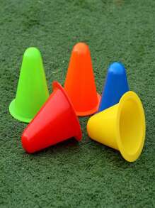 10pcs 8cm Training Markers For Football, Cone Markers For Training, Agility Field Markers Cone With Carry Bag- Roller Skating Cones