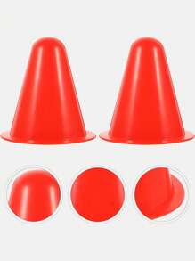 10pcs 8cm Training Markers For Football, Cone Markers For Training, Agility Field Markers Cone With Carry Bag- Roller Skating Cones