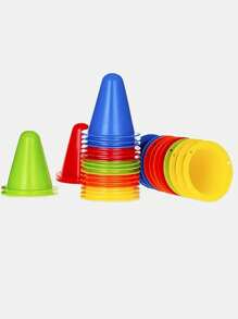 10pcs 8cm Training Markers For Football, Cone Markers For Training, Agility Field Markers Cone With Carry Bag- Roller Skating Cones