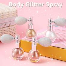 Body Glitter Spray, Shimmering Spray Powder Sparkle Powder, Cosmetic Shimmer Makeup Glitter For Hair And Body Face Clothes ,Festival Accessories