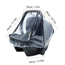 A Transparent Rain Cover For Baby Carrier, Stroller And Car Seat - Clear - View 2