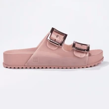 Zaxy Women Flip-Flops - Nude with Glitter - View 4