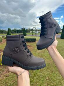 Women Ankle Boots & Booties - Rỉ Nâu - Xem 1