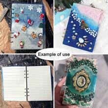 1pc Notebook Cover Silicone Resin Mold A5 A6 A7 Multi Size Epoxy Resin Book Cover Silicone Casting Mold For DIY Rectangle Notebook Scrapbook Album Cover Casting