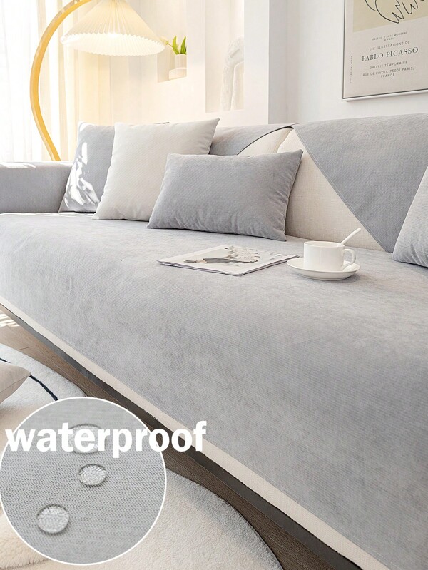 1pc Sofa Cushion Pad, All Season Sofa Slip Cover, Water Resistant Anti-Slip Sofa Protector, Home Decor Pet Friendly Fits Bedroom/Office/Living Room Couches, Washable