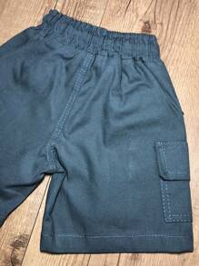 Bermuda Cargo de Sarja para Meninos / Bermudas meninos / Bermudas de Sarja / Bermuda Cargo / Bermuda / Shorts Menino - Cinza - Visão 8