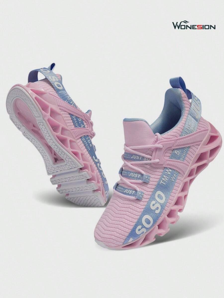 Valentine's Day Women'S Just So So Alphabet Running Lace-Up Shoes Festival Gift Non Slip Athletic Tennis Walking Blade Type Sneakers