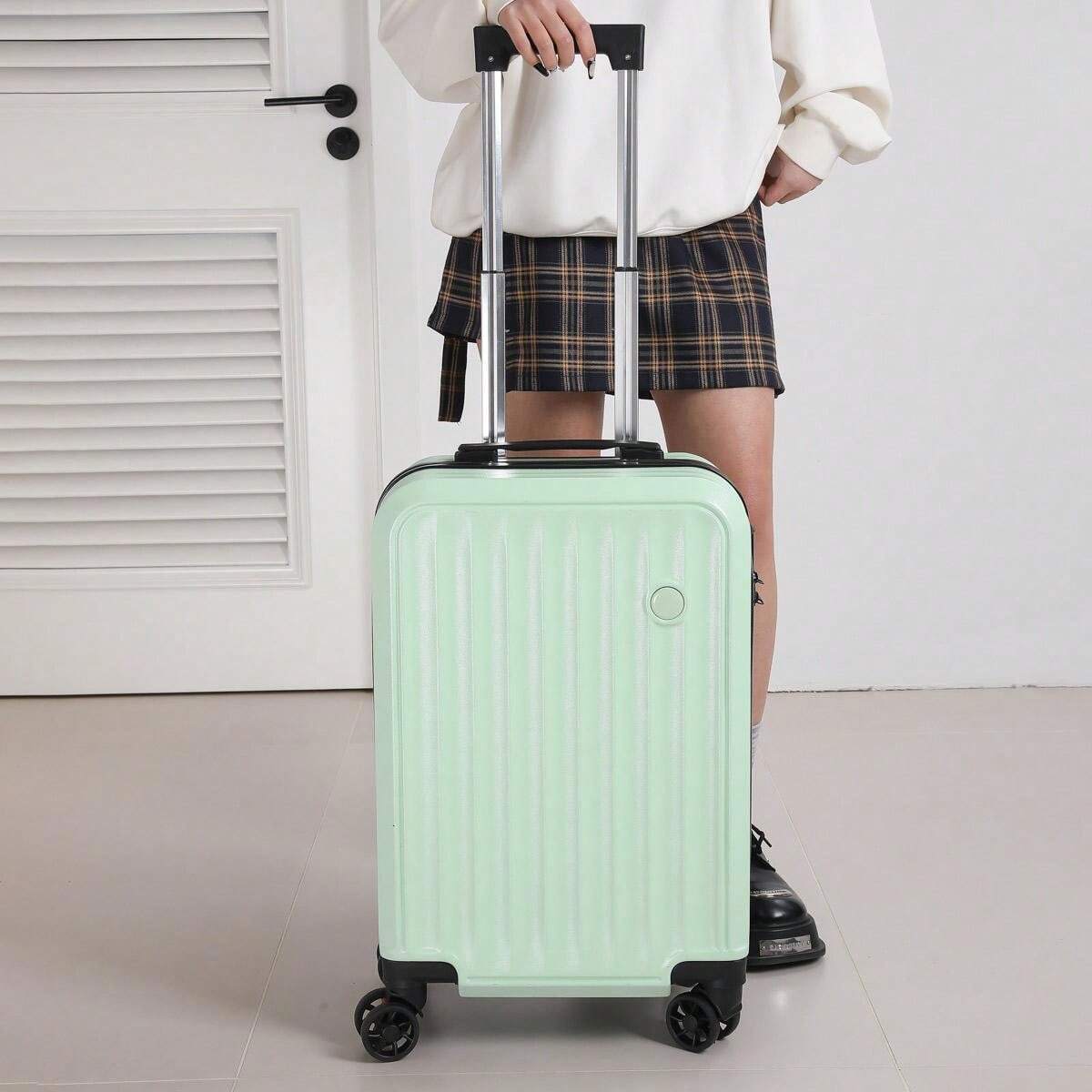 Equipaje de cabina de aleación de aluminio de 20 pulgadas, maleta ...