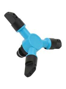 360 Degree Lawn Garden Sprinkler Automatic Rotating Watering Irrigation System Green Plant Water Sprayer - Blue - View 2