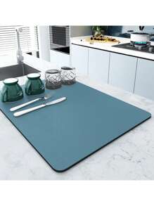1 Peça Tapete Absorvente Super Absorvente Para Cozinha, Tapete Antiderrapante Para Escorrer Café e Pratos, Tapete de Secagem Rápida Para Banheiro, Tapete Para Louças