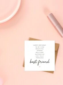 Happy Birthday To My Cutest, Smartest, And Most Beautiful Friend - Red - View 1