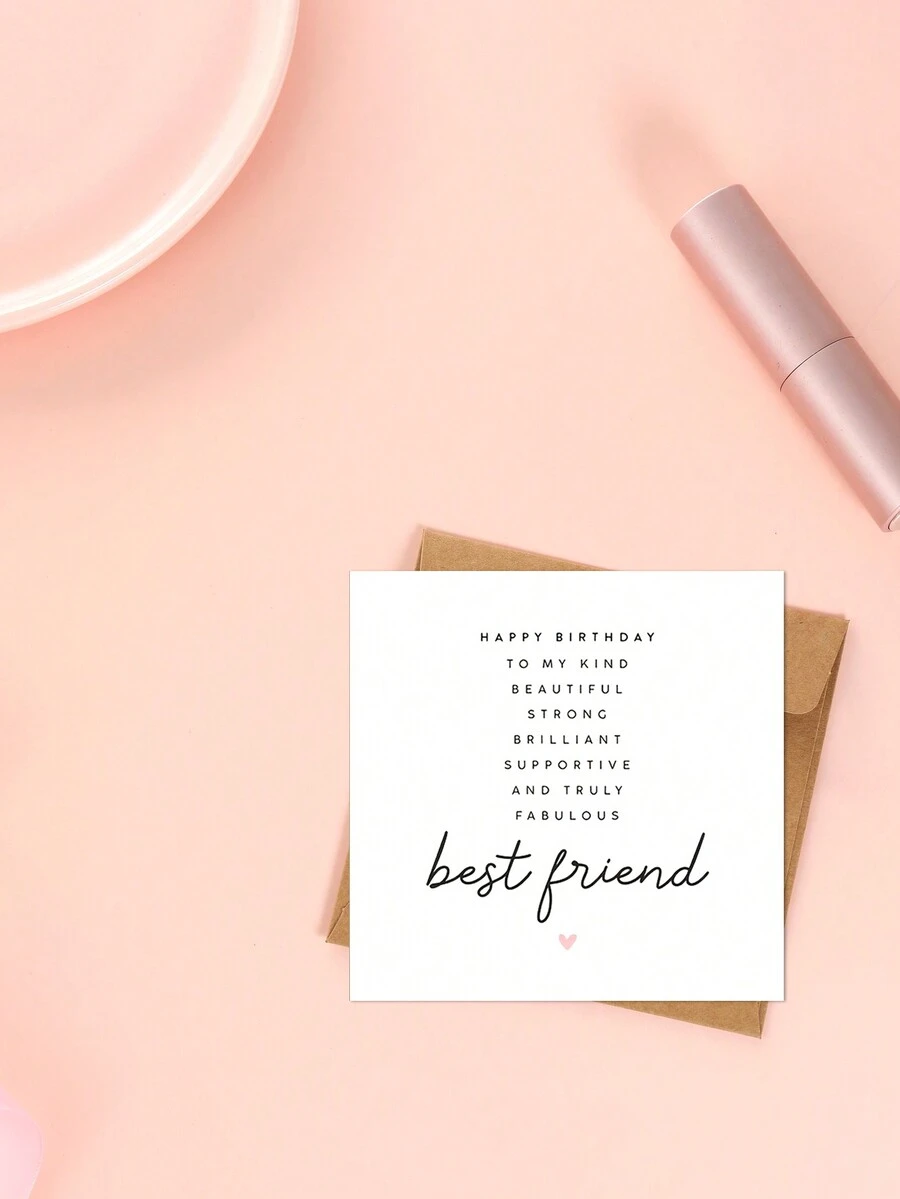 Happy Birthday To My Cutest, Smartest, And Most Beautiful Friend - Red - View 1