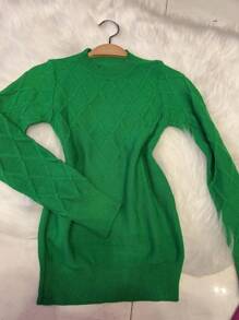 Women Knit Tops - 綠色 - 查看 1