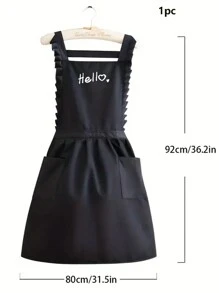 1pc Stylish Thin Apron Home Kitchen Waist Protection Against Stains And Wear-Resistant Kitchen Apron - Multicolor - View 2