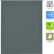 Ecommerc3 120x175 Larghezza X Altezza Tenda Avvolgibile Trasparente E Liscia, Facile Installazione A Parete O A Soffitto - Dimensione Tessuto 117x170 - Si Adatta A Tutti I Tipi Di Finestre