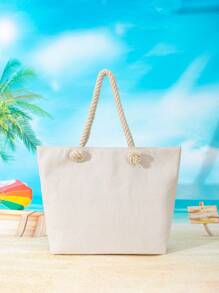 Nueva bolsa de playa de moda para mujeres, multicolor, bolsa grande para llevar a la playa para chicas, bolso de hombro de gran capacidad, bolsa de compras, bolso de hombro de muñeca, bolso para llevar, bolsa de almacenamiento - Multicolor - Ver 2
