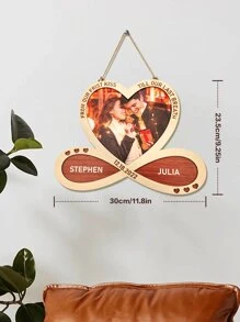 1 Khung ảnh trái tim bằng gỗ tùy chỉnh, Khung ảnh trái tim bằng gỗ văn bản cá nhân, Khung gỗ tùy chỉnh, Đồ lưu niệm bằng gỗ cá nhân, Hộp ảnh tùy chỉnh, Khung tùy chỉnh cho cặp đôi, Khung ảnh ngày tháng cá nhân, Đồ trang trí bằng gỗ, Đồ trang trí nhà mới, Quà tặng nhà, Thích hợp cho phòng ngủ / Bàn làm việc văn phòng/Nhà/Phòng khách, Quà tân gia, Quà kỷ niệm, Quà tốt nghiệp, Quà tặng Ngày của Mẹ, Quà tặng Ngày của Cha, Quà sinh nhật, Quà tặng Bạn Thân, Quà cưới, Quà Valentine, Quà tặng lý tưởng cho Vợ/Chồng, Món quà độc đáo cho Mẹ/ Bố, Món Quà Hoàn Hảo Cho Bạn Gái/Bạn Trai - Kiểu2:23,5*30*0,6cm - Xem 6