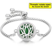 新款香薰手链，可调节链条锌合金DIY香薰吊坠手链，生命之树，花猫蝴蝶翅膀香薰手链，香氛饰品