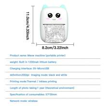 Mini Printer, Compatible With Android And IOS, Mini Pocket Printer With Sticker Printer, Portable Thermal Printer For Photos, Journals, DIY, Learning Printer, - Blue Printer - View 2