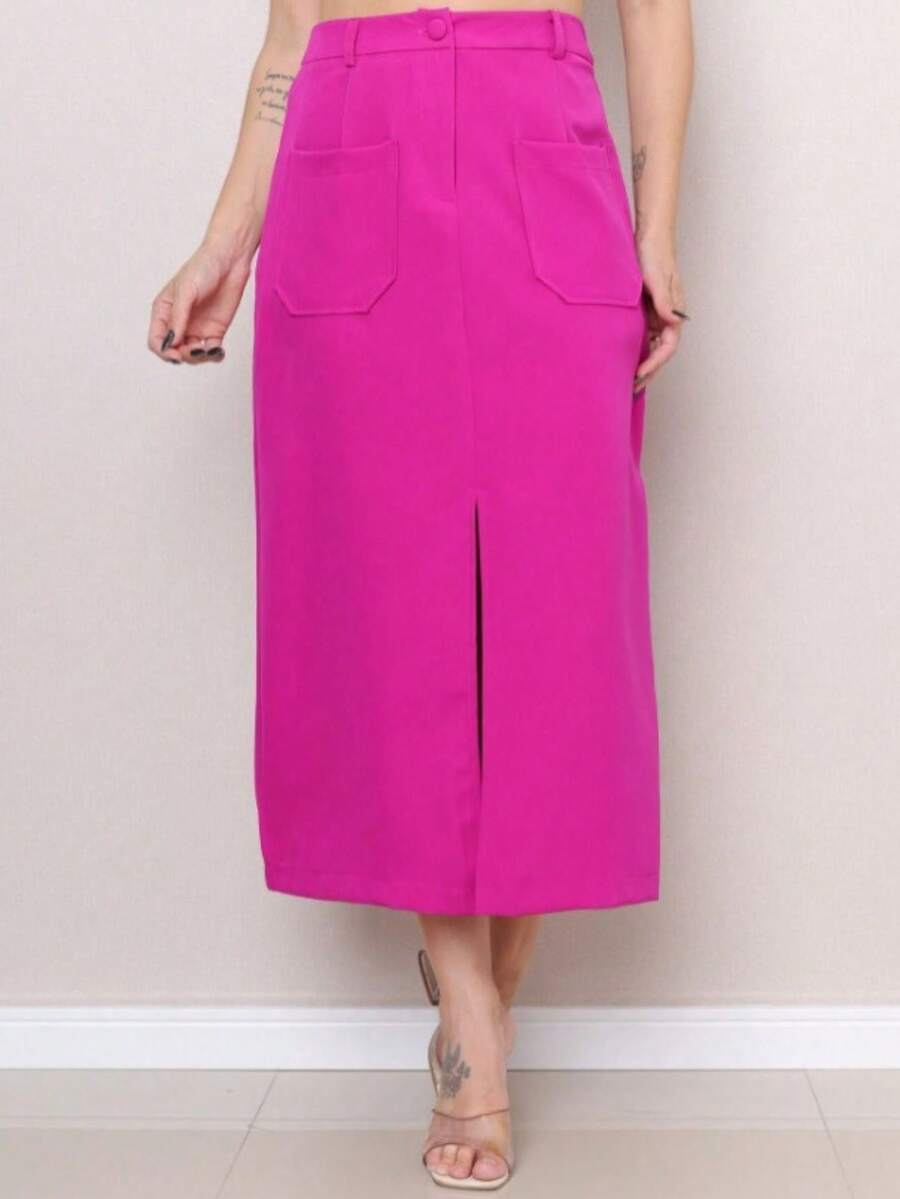 Women Skirts - Màu Hồng Tươi - Xem 1