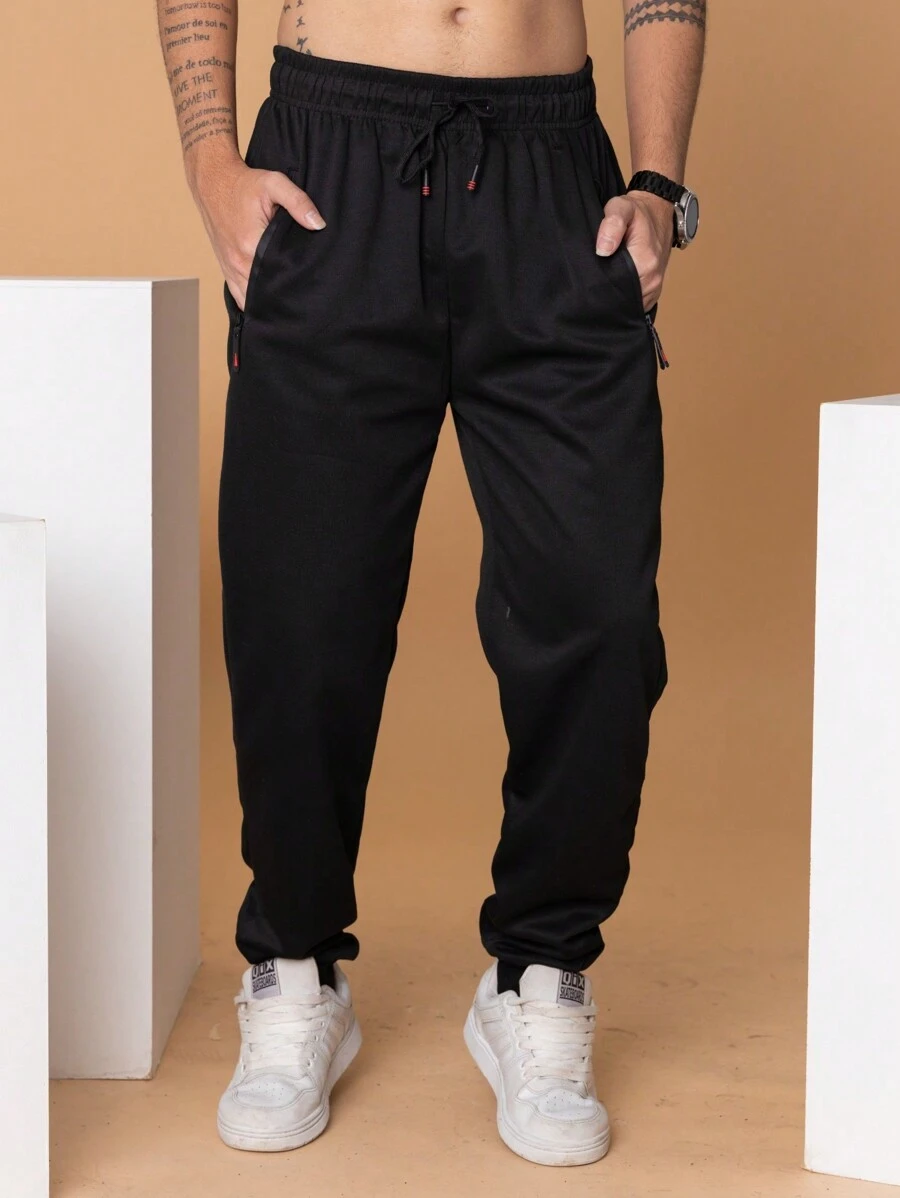 Men Pants - 黑色 - 查看 1