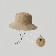1pc Multicolor Unisex Summer Travel Sun Hat With Neck Flap, Outdoor Portable Climbing Hat, Breathable Quick-Drying Sun Shade Cap, Water-Repellent & UV-Resistant, Easy-To-Store Bucket Hat