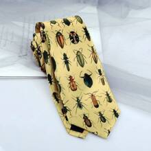 1 Pezzo Cravatta stampata fatta a mano, stile alla moda e di tendenza, adatta per uso quotidiano o per festa - Multicolore - Visualizzare 8