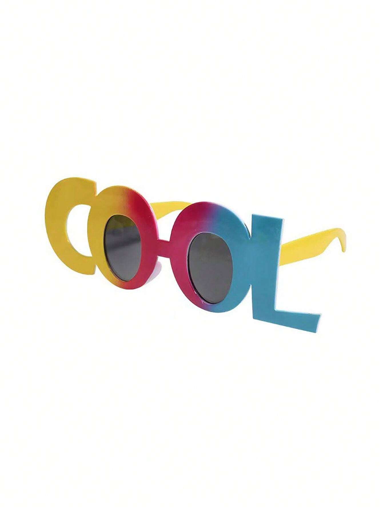 1pc Creative MultiColored Alphabet COOL Funny Glasses, Photo Props
