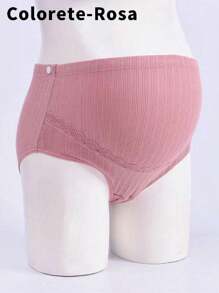 Maternidad 3 piezas Bragas de talle alto,Ropa interior de algodón para maternidad, cintura alta, ajustable, para embarazo, sin costuras, suave, para el embarazo, paquete de 3,gh