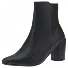 Women Mid-Calf Boots - Black - View 5