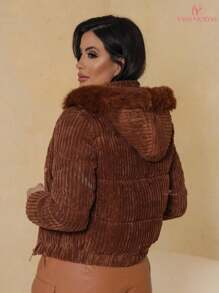 Women Jackets - 鏽棕色 - 查看 2