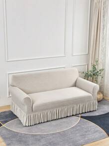 Un copridivano stampato floreale per soggiorno con bordo elasticizzato per camera da letto, copridivano universale per tutte le stagioni